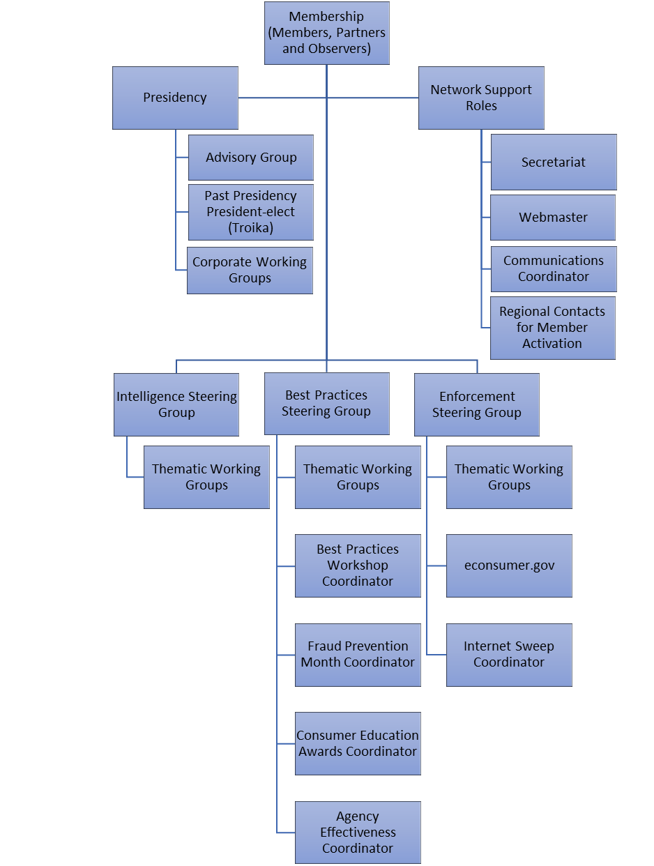 ICPEN organisational structure